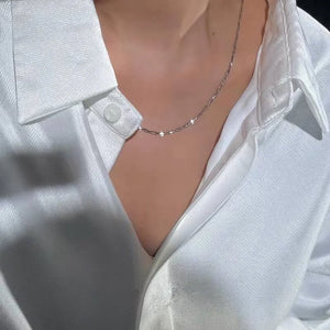 925 Sterling Silver Twisted Chain Necklace Women
