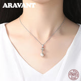 Natural Freshwater Pearl Pendant Necklace 925 Sterling Silver Jewelry