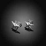 925 Silver Starfish Earrings Women Jewelry Christmas Gift Party