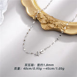 S925 Sterling Silver Snake Chain Necklace For Women