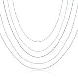 S925 Sterling Silver Snake Chain Necklace For Women