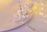 Real Silver Women's Round CZ Bracelet - Christmas Gift