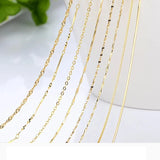 14k Water Wave Chain 18" Necklace Pendant
