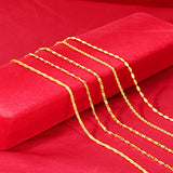 14k Water Wave Chain Necklace 18 Inches Fine Jewelry Gift