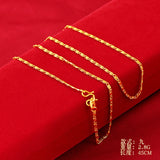 14k Water Wave Chain Necklace 18 Inches Fine Jewelry Gift