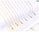 14k Yellow Necklace Water Wave Chain Snake Bone DIY Pendant Necklace