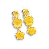 Plum Blossom Earrings for Women - Flower Tassel Drop Earrings - Fine Jewelry