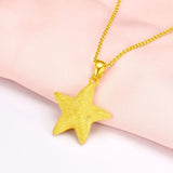 18k Pure Star Pendant Necklace for Women - Engagement Jewelry