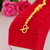 Double Pixiu Buddha Beads Bracelet for Women, 24k Jewelry Hand Chain Bracelets