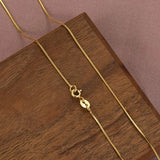 24k Yellow Plated Necklace for Woman 45cm Chain Pendant