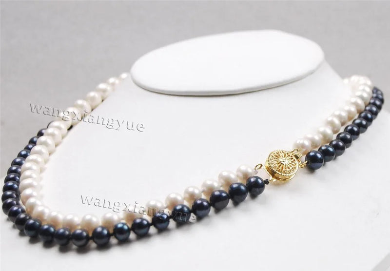 White Akoya Pearl Necklace 7-8mm