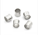 925 Solid Sterling Silver Spacer Beads Tubes 2mm for Jewelry Making