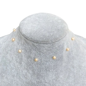 925 Silver Necklace Natural Freshwater Pearl Chokers Jewelry Gift