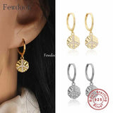 925 Silver Peace Symbol Piercing Earring
