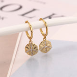 925 Silver Peace Symbol Piercing Earring