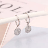 925 Silver Peace Symbol Piercing Earring