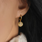 925 Silver Peace Symbol Piercing Earring