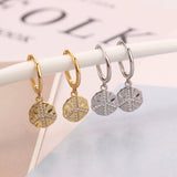 925 Silver Peace Symbol Piercing Earring