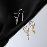 925 Silver Angle Wing Drop Earrings Little Earring Fine Jewelry Women Girls