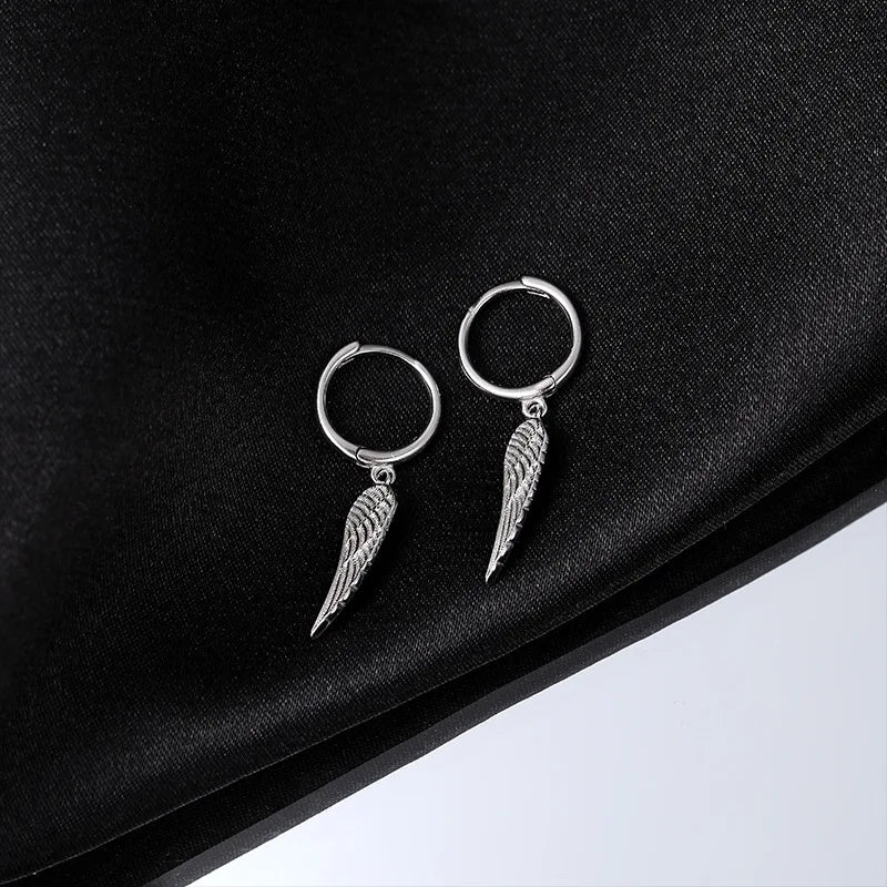 925 Silver Angle Wing Drop Earrings Little Earring Fine Jewelry Women Girls