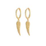 925 Silver Angle Wing Drop Earrings Little Earring Fine Jewelry Women Girls
