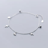 925 Silver Anklets Clouds Umbrella Chain Bracelet