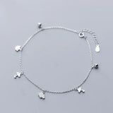 925 Silver Anklets Clouds Umbrella Chain Bracelet