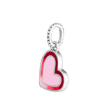 925 Silver Heart of Love Charm Bead for DIY Bracelets