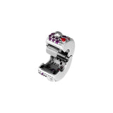 925 Silver Hearts Clip Charm Beads for Bracelets