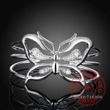 925 Silver Butterfly Bracelet for Women Wedding