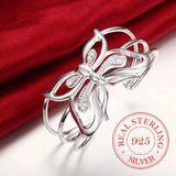 925 Silver Butterfly Bracelet for Women Wedding
