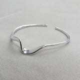 925 Silver Waving Bracelets for Women Gift Bijoux