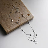 925 Silver Bead Chain Choker Necklaces for Women