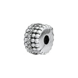 925 Silver Beaded Brilliance Clip Charm Crystal Beads for Jewelry Making
