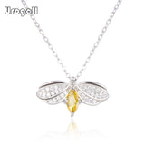 925 Silver Bee Pendant Necklace Women Wedding Engagement Anniversary Jewelry
