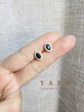 925 Silver Zirconia Crystal Stud Earrings Noble Gothic Wedding Jewelry Gift