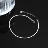 925 Sterling Silver Blade Chain Ankle Bracelet Foot Chain Anklets for Women