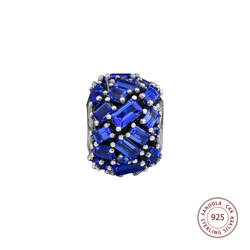 925 Silver Chiselled Charm Beads Jewelry Making Bracelet Kralen Bijoux Femme