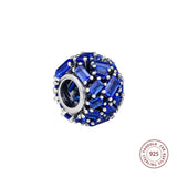 925 Silver Chiselled Charm Beads Jewelry Making Bracelet Kralen Bijoux Femme