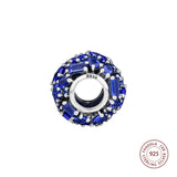 925 Silver Chiselled Charm Beads Jewelry Making Bracelet Kralen Bijoux Femme