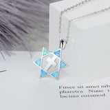 925 Sterling Silver Fire Opal Necklace Cross Necklaces Pendants