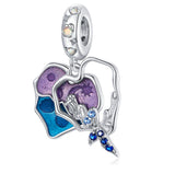925 Silver Mermaid Castle Charm Beads for Bracelet