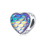 925 Silver Mermaid Castle Charm Beads for Bracelet