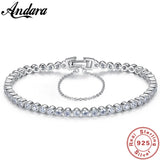 925 Silver Bracelet CZ Crystal Roman Bracelet Wedding Jewelry