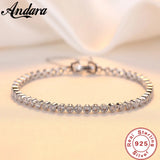 925 Silver Bracelet CZ Crystal Roman Bracelet Wedding Jewelry