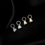 925 Silver Pull-tab Stud Earrings Hypoallergenic Jewelry