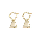925 Silver Pull-tab Stud Earrings Hypoallergenic Jewelry