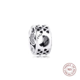925 Silver Love Hearts CZ Beads Charms Bracelet Berloque