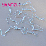 925 Silver Clasp Hook Earrings Component DIY Findings 50PCS