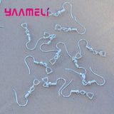 925 Silver Clasp Hook Earrings Component DIY Findings 50PCS